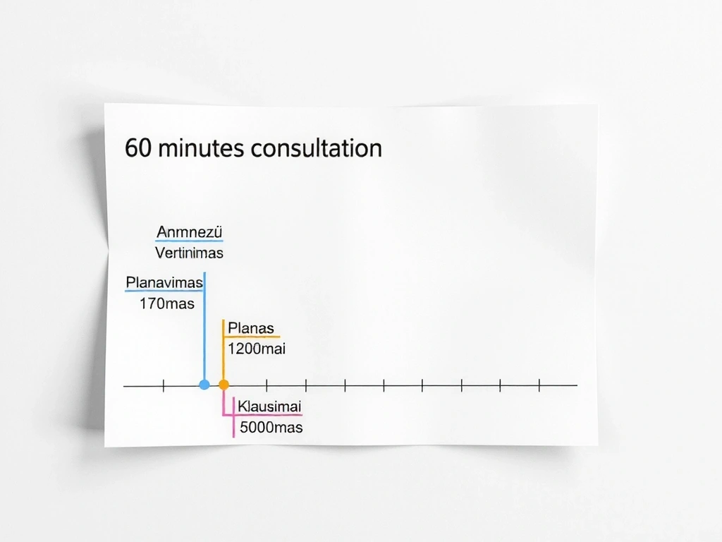60 minučių konsultacijos laiko juosta